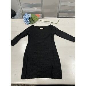 Banana‎ republic black lace petite dress size 6